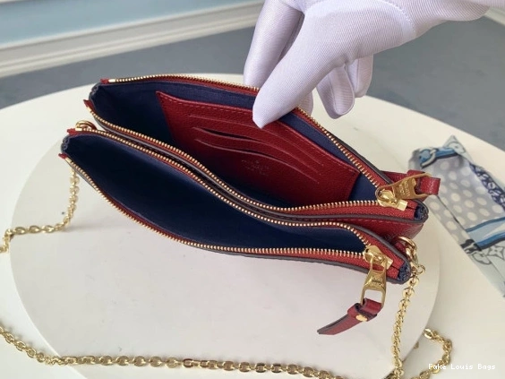 Rep ladies POCHETTE DOUBLE VUITTON ZIP LOUIS 0822